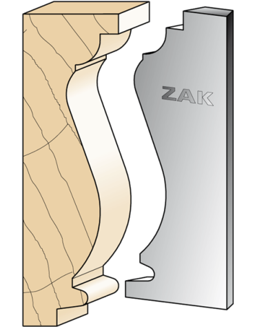 Serie 534 Coltelli in stile rinascimentale in ferro per PO ZAK® (H. 100) di ZAK