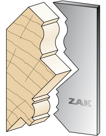 Serie 534 Coltelli in stile rinascimentale in ferro per PO ZAK® (H. 100) di ZAK