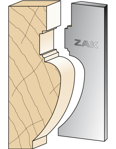 Serie 534 Coltelli in stile Enrico II in ferro per PO ZAK® (H. 100) di ZAK