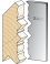 Series 534 Louis XIII style chisel - Ref. ZAK534310 - 