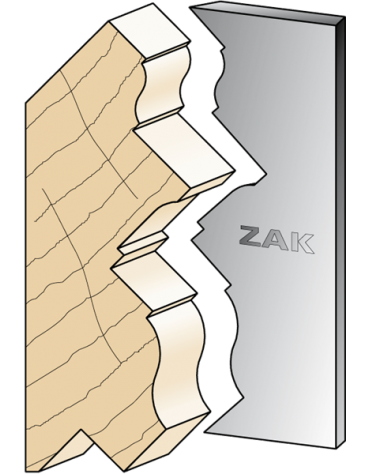 Serie 534 Coltelli in stile Luigi XIV in ferro per PO ZAK® (H. 100) di ZAK