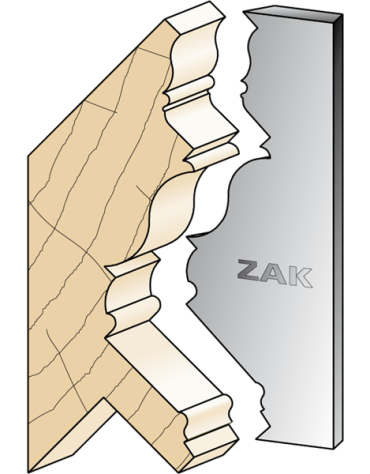 Serie 534 Coltelli in stile Luigi XVI in ferro per PO ZAK® (H. 100) di ZAK