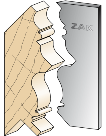 Serie 534 Coltelli in stile Luigi XVI in ferro per PO ZAK® (H. 100) di ZAK