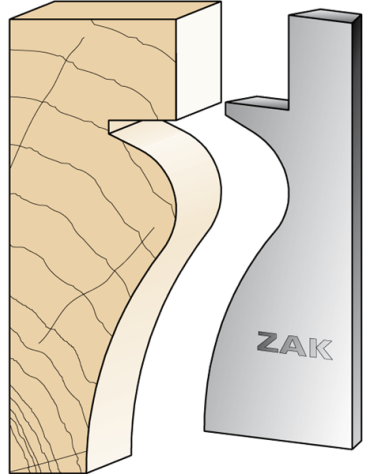 Serie 534 Coltelli in stile Luigi XVI in ferro per PO ZAK® (H. 100) di ZAK