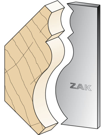 Serie 534 Coltelli in stile Luigi XVI in ferro per PO ZAK® (H. 100) di ZAK