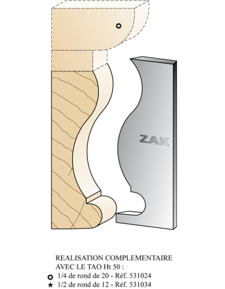 Series 534 Louis-Philippe and Empire style chisel