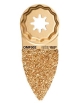 45mm placa lijadora doble-cara revestida en metal