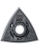 93mm Delta sanding pad, perforated - Ref. CMTOMF136-X1 - W 93