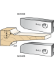 Series 561 cutters, multicut: Flat moulding