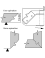 Mono-function cutter head series: Various inserts: - Ref. PLAQ0273 - L 40