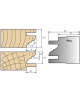 Baureihe Monofunktions-Werkzeughalter: Platten Multi-Profil-Fügen mit 12 mm Vorschub