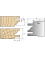 Baureihe Monofunktions-Werkzeughalter: Platten Multi-Profil-Fügen mit 12 mm Vorschub - Ref. PLAQ0268 - l 25