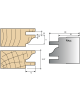 Baureihe Monofunktions-Werkzeughalter: Platten Multi-Profil-Fügen mit 12 mm Vorschub