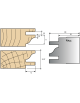 Serie Cabezales monofunción: Plaquitas ensamblaje multiperfiles con extensión de 12 mm