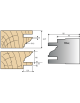 Serie Cabezales monofunción: Plaquitas ensamblaje multiperfiles con extensión de 12 mm