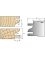 Baureihe Monofunktions-Werkzeughalter: Platten Multi-Profil-Fügen mit 12 mm Vorschub - Ref. PLAQ0270 - l 25
