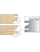 Baureihe Monofunktions-Werkzeughalter: Platten Multi-Profil-Fügen mit 12 mm Vorschub