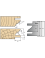 Baureihe Monofunktions-Werkzeughalter: Platten Multi-Profil-Fügen mit 15mm Vorschub - Ref. PLAQ0471B - L 40