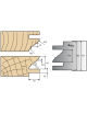 Porte-Outils Mono-Fonction : Plaquettes assemblage multiprofils avec avancement de 15mm