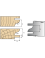Baureihe Monofunktions-Werkzeughalter: Platten Multi-Profil-Fügen mit 15mm Vorschub - Ref. PLAQ0472B - L 40