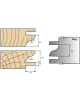 Serie Cabezales monofunción: Plaquitas ensamblaje multiperfiles con extensión de 15 mm