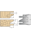 Mono-function cutter head series: Multi profile assembly with projection of 15mm - Ref. PLAQ0473B - l 25