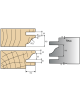 Porte-Outils Mono-Fonction : Plaquettes assemblage multiprofils avec avancement de 15mm
