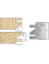 Baureihe Monofunktions-Werkzeughalter: Platten Multi-Profil-Fügen mit 15mm Vorschub - Ref. PLAQ0475B - L 40