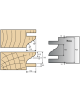 Mono-function cutter head series: Multi profile assembly with projection of 15mm