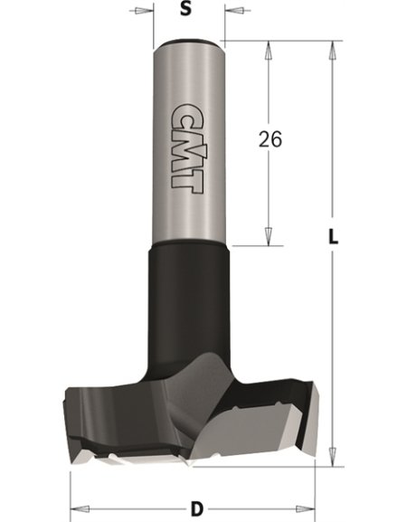 Frese per cerniere con rompitrucioli - Frese CNC da 317 pollici di CMT