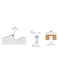 Lama per scanalature per il montaggio del sistema Lamello® P - CMT