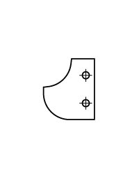 Couples de couteaux pour porte-outils pour profils quart de rond et congés