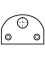 Indexable knife wedge block - Ref. CMT69501801 - DIM 48x28x40