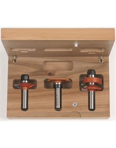 2 fraises pour le logement de joints pour portes en verre