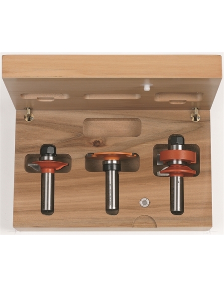 2 fraises pour le logement de joints pour portes en verre