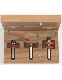 2 frese per alloggiare guarnizioni per porte in vetro in Groove Bits di CMT