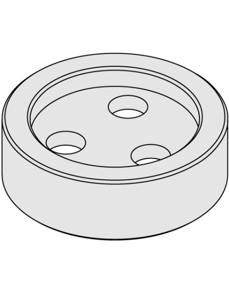 Optional flanges for chucks with arbor - Female