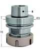 HSK chuck for "ER40" precision collets