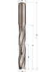 Solid carbide upcut spiral bits for locksets