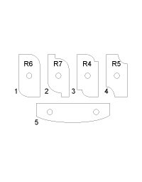 Plaquettes amovibles carbure pour porte-outils plate bande doucine Plaquettes amovibles carbure pour porte-outils plate bande doucine