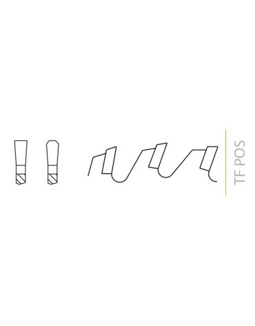 Lama circolare in metallo duro con denti trapezoidali positivi in metallo duro, silenziosità nei pannelli di FOREZIENNE MFLS