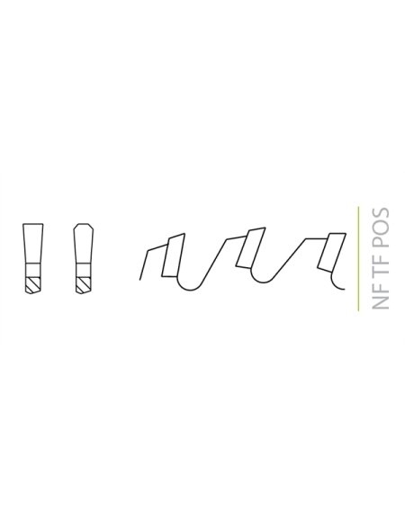 Lama circolare in metallo duro con denti trapezoidali positivi ELITE in lame metalliche NF di FOREZIENNE MFLS