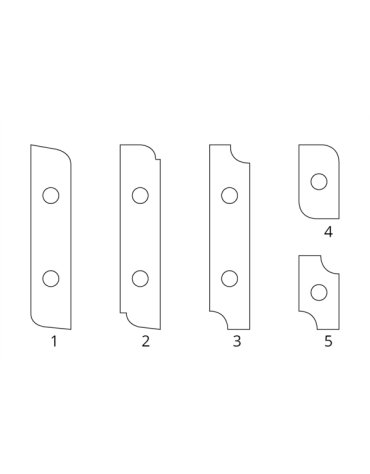 Plaquettes amovibles carbure pour porte-outils plate bande multi-profils Plaquettes amovibles carbure pour porte-outils plate bande multi-profils