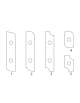 Plaquitas insertables de carburo para cabezal para plafones con múltiples perfiles