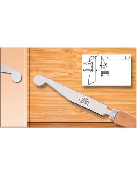 Bent round end scraper