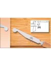 Racloir coudé arrondi