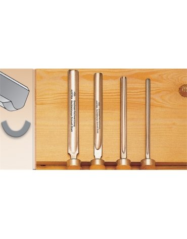 Sgorbia per sgrossatura nella tornitura del legno di STUBAI