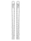 Diameter and radius gauge - Ref. MESU73571 - Longueur de la mesure 150 mm