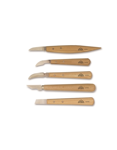 Set de couteaux à sculpter - découpe - 5 pièces