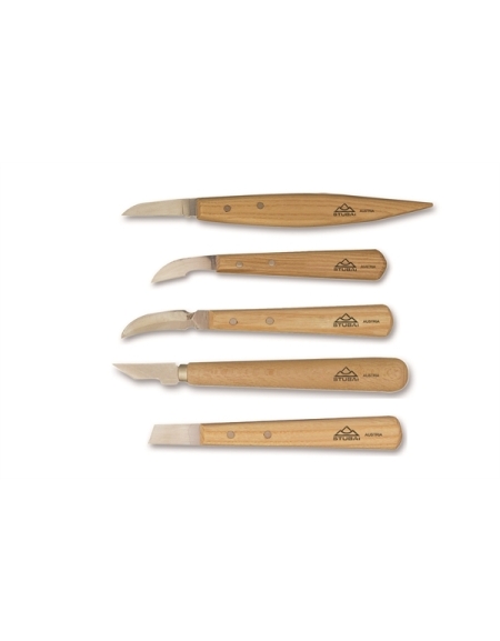 Set of carving knives - whittling - 5 parts